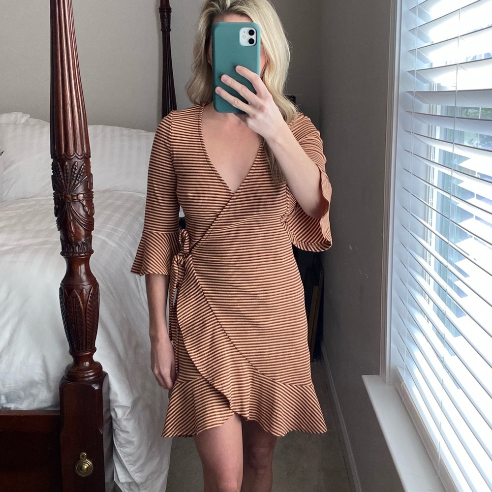 STORIA ribbed striped dress.  Size Small